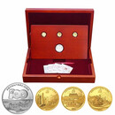 马甸藏品建党金银2021年庆祝中国共产党金银币纪念币 8克金*3枚+30克银币*1枚