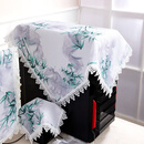 巧林儿台式机盖布防尘罩主机套防水保护套音响盖布低音炮点歌机防尘布 绿色幸福竹（防水防油） 万能盖巾：55*55cm