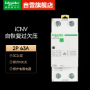 施耐德空气开关 过欠压断路器A9系列iCNV自恢复过欠压保护器 2P 63A A9C69263