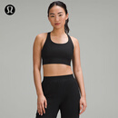 lululemon丨Energy 女士宽肩带长款运动内衣 芯吸 LW2EBPA 黑色 M
