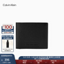 Calvin Klein Jeans男士真皮商务简约多卡位压纹ck牛皮卡包票夹节日礼物HP1815 001-黑色 OS