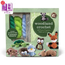 海外直订Woodland Crochet Kit 伍德兰钩针套装