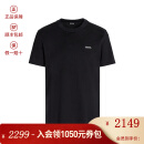 男装 杰尼亚 ZEGNA 男士棉质圆领短袖T恤 E7360A5 B760 K09 黑色小LOGO刺绣 52