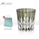 日本进口KAGAMI 万华镜星芒杯切子水晶玻璃手工艺品威士忌酒杯手作礼物礼品