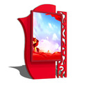 藏狐 开启落地立式广告灯箱滚动灯箱定制户外立式广告牌宣传栏灯箱