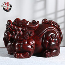 檀境印度小叶紫檀貔貅摆件 湘工雕刻工艺品客厅玄关办公室红木摆件 印度小叶紫檀貔貅摆件