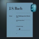 亨乐琴谱原版巴赫十二平均律卷一 钢琴独奏带指法 Bach Wohltemp Klavier 1 br HN14