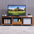 承古堂红木家具非洲鸡翅木（学名：非洲崖豆木）电视柜实木简约新中式客厅地柜电视机柜视听柜可放机顶盒 长139*宽40*高45cm