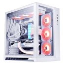 LIANLI 联力 包豪斯-O11D 纯白 游戏电脑主机箱 高塔8槽/双U3+Type-c/双面玻璃/支持三面水冷/E-ATX/双电源仓