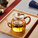 美斯尼 茶壶玻璃泡茶壶耐热玻璃泡茶器居家功夫茶具 500ml 泡茶壶 