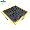 中环力安 防泄漏托盘防渗漏平台化学品仓库油桶危废液体油盘塑料叉车托盘