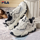 斐乐（FILA）官方男鞋老爹鞋运动鞋新款猫爪鞋5代复古休闲鞋 银绿色/高调灰-SH 42