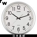 CASIO【日本直邮】CASIO卡西欧 无声挂钟 直径35cm 银色 IQ-77-8JF