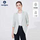 Navigare意大利小帆船女士修身休闲西服通勤西装外套2311804507 绿 M 