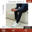 THOM WILLS【雷军同款】厚底小白鞋男增高真皮商务透气板鞋休闲皮鞋夏季男鞋 白色G931-1 （每天19点更新库存） 7 /40码