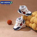 江博士学步鞋步前鞋冬季男女加绒保暖儿童健康鞋B13244W005米/蓝22