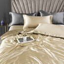 世嘉娜真丝桑蚕丝纯色被套单件1.5米被罩双人200×230被罩简约 80S真丝单件被套-驼色+枕套一对 150x200cm