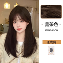 唐妮假发女全头套真发仿真人发时尚百搭减龄层次感中长发微内扣锁骨发 层次感中长发【黑茶色】 仿真发丝