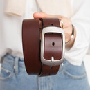 牛当家皮带女牛皮腰带女简约百搭裤带配牛仔休闲时尚礼物女 3129