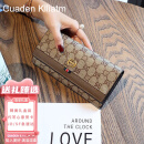 CUADEN KLLIATM CK女包轻奢新款包包皮夹女长款多卡位钱包女生日礼物送女友老婆 深灰色