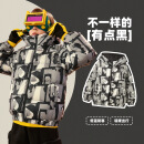 马骑顿（MQD）【蓄暖】MQD童装男女童轻薄羽绒服冬新款儿童满版保暖羽绒外套 黑色 140cm