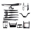 适用于14-18宝马X5内饰改装碳纤F15中控排挡面板车门方向盘装饰贴 全车碳纤内饰A款【17件套】