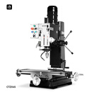 呲铁CTZX45钻铣床台式铣床工业铣床家用钻铣床多功能钻铣床台式钻 CTZX45+走刀器+三轴数显+底柜 