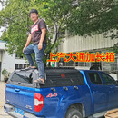 Rofit适用长城炮金刚炮尾箱高盖皮卡改装三开门后盖福特锰钢后箱盖江铃 上汽大通加长箱