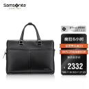 Samsonite/新秀丽公文包男士大容量商务手提包头笔记本电脑包 NP8 黑色