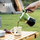 比乐蒂（Bialetti）摩卡壶 手冲咖啡壶意大利双阀特浓户外便携 绿色2杯份