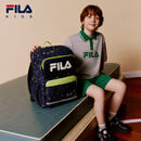 FILA斐乐配件儿童书包新款男女中大童护脊减负双肩包 传奇蓝-QNV M