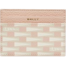 【9成新】巴利（BALLY）女士粉色时尚花纹卡包 6305214