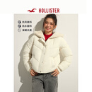 HOLLISTER24冬款人造毛皮内衬保暖厚夹克棉服外套女装KI344-4601 暖象牙色 M (165/92A)