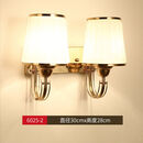 曜添床头灯卧室家用壁灯墙上壁挂式楼梯主卧过道现代简约创意led灯具 6025金色双头 暖光