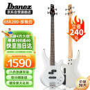 IBANEZ依班娜电贝斯GSR200-PW 主动拾音初学者入门男女生四弦贝司BASS