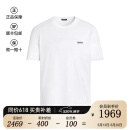 男装 杰尼亚 ZEGNA 男士棉质圆领短袖T恤 E7360A5 B760 N00 白色小LOGO刺绣 48