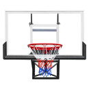 猎钢狼 篮球架篮球框标准挂壁式可升降篮球板室内外墙壁式成人家用 手摇升降+PC篮板+加强圈121*81