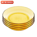 康宁餐具 深盘4件套 耐热玻璃盘子碟餐具果盘家用冰箱微波炉可用 4个百丽深盘
