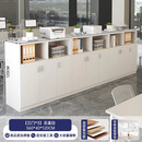 莫埃文件柜办公柜档案柜资料柜办公室矮柜边柜柜子收纳柜置物柜储物柜 【9门组合款】云溪白色360*40*120