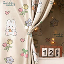 VALOR MAN强加厚遮光宿舍床帘上铺上下铺男寝室桌帘围帘帘子大wg布大学 樱桃兔 1.5m高【2片+顶】围3面+顶部