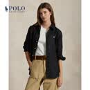Polo Ralph Lauren 拉夫劳伦 女装 经典版型亚麻衬衫RL26440 001-黑色 M