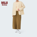 无印良品（MUJI）IDEE 女式 绗缝 夹克  女短款外套 秋季 女装 GAD66C4S 浅米色 均 码 (165/88A)