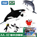 多美（TAKARA TOMY）安利亚仿真海洋野生动物模型海豹鲨鱼白鲸鳄鱼男孩玩具 海洋动物装 399971