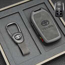 苍塑适配22-24款丰田威飒钥匙套豪华版锋兰达汉兰达皇冠陆放车包扣 A-圆弧扣[枪灰色]