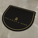 一秒TPR钢琴地毯 专用消音垫防滑地垫隔音吸音好打理可定制logo降噪垫 0cm 黑底色半圆tpr备注品牌 70*160cm单铺钢琴长方形