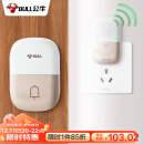 公牛(BULL)门铃 无源无线门铃开关无线远程家用门铃带音乐开关面板一拖一组合GWM03