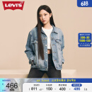 Levi's【NEW JEANS同款】李维斯女士夹克翻领牛仔外套29944-0055 蓝色 M