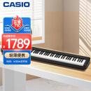 卡西欧（CASIO）电钢琴CDPS110黑色88键重锤数码电子钢琴时尚轻薄便携单机款