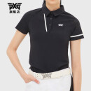 PXG 高尔夫服装女士短袖golf运动时尚春夏新款T恤polo衫透气速干上衣 PGMPW221721黑色 XS