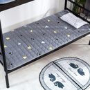 床垫软垫学生宿舍单人上下铺法兰绒薄款睡垫褥子可折叠水洗防滑垫 灰三角（夹棉单面布款） 90x190cm宿舍上床下桌